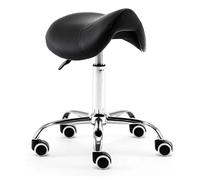 Taburete giratorio con ruedas, altura ajustable para salón, tatuaje, belleza, pestañas, masajes y profesionales dentales