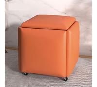 Taburete giratorio con ruedas giratorias, reposapiés y silla versátiles para sala de estar, dormitorio, oficina, diseño compacto y elegante