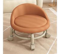 Taburete giratorio de 360° con respaldo de altura ajustable, ideal para dormitorio, salón, oficina, cómoda silla de pedicura, diseño ergonómico para uso doméstico y profesional
