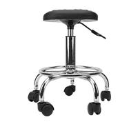 Taburete Giratorio de 360 Grados para Salón de Manicura y Pedicura, Diseño Resistente para Uso Doméstico y Profesional, Ajustable de 46-55cm