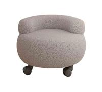 Taburete giratorio de 360 grados, taburete de pedicura bajo con ruedas, asiento redondo para salón, hogar, biblioteca, garaje, perfecto para uso versátil y comodidad