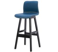 Taburete giratorio de altura de mostrador, taburete de tela de alto rendimiento, altura del asiento, piel sintética, acolchado con respaldo, juego de 1 pieza de madera I (B)