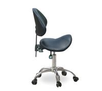 Taburete giratorio ergonómico, silla de oficina profesional con base de metal resistente, altura ajustable hidráulica, taburete de trabajo de estudio