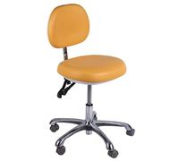 Taburete giratorio hidráulico ajustable para aplicaciones médicas, dentales, spa y belleza
