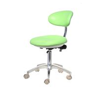 Taburete giratorio hidráulico con respaldo, taburete ajustable con ruedas para dentista, salón, tatuaje, spa, clínica