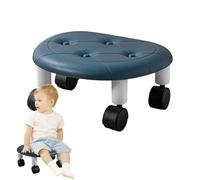 Taburete giratorio, taburete giratorio corto, taburete giratorio de 360 grados, taburete ergonómico de bajo rodamiento, taburete de spa de pedicura, asiento bajo con ruedas, cómodo taburete rodante