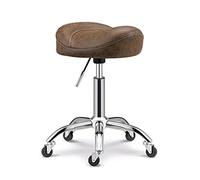 Taburete hidráulico ajustable con ruedas y giratorio, diseño ergonómico de piel sintética para salón, masaje, tatuaje y trabajo fotográfico