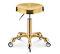 Taburete hidráulico ajustable, giratorio de 360° con ruedas para salón, spa, tatuajes, masajes y estaciones de trabajo de maquillaje