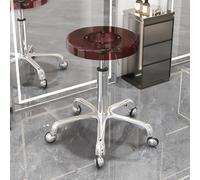 Taburete hidráulico ajustable, giratorio de 360° con ruedas para salón, spa, tatuajes, masajes y estaciones de trabajo de maquillaje