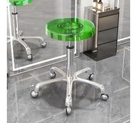 Taburete hidráulico giratorio de 360° ajustable con ruedas para salón, spa, tatuaje, masaje, trabajo de maquillaje