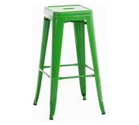 Taburete industrial joshua de metal pulverizado 43x43x77 cm