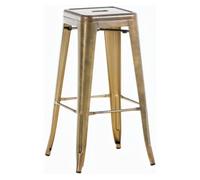 Taburete industrial joshua de metal pulverizado 43x43x77 cm