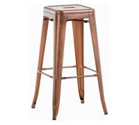 Taburete industrial joshua de metal pulverizado 43x43x77 cm