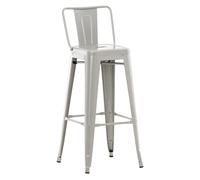 Taburete industrial mason de metal 43x44x96 cm