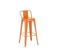 Taburete industrial mason de metal 43x44x96 cm