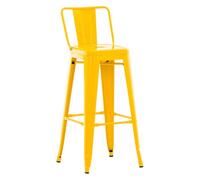 Taburete industrial mason de metal 43x44x96 cm