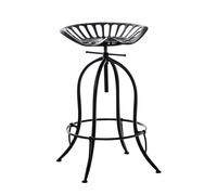 Taburete industrial mimosa metal 74-94x43x43 cm