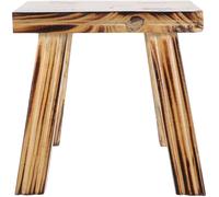 Taburete Infantil de Madera 24x23x20cm, Seguro para casa | Superficie Antideslizante Pulida, Bordes Suaves, Ayuda Junto al Lavabo, Armarios Elevados Cambiar Zapatos