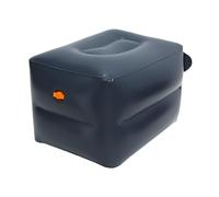 Taburete inflable para reposapiernas, reposapiés inflable para avión, reposapiés, taburete de viaje gris ligero, soporte de cama inflable con taburete para sentarse en la parte posterior, relleno para