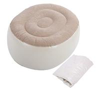 Taburete inflable, taburete portátil PVC Foot cojín redondeo silla de aire suave otomana inflable silla de inflación rápida para deportes de fitness al aire interiores deportes