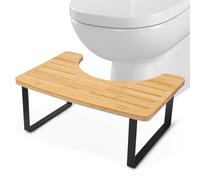 Taburete Inodoro Taburete Fisiológico con Almohadillas Antideslizantes Forma de C de 35 Grados para Baño WC Adultos Niños Pequeños