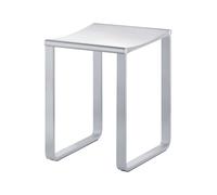 Keuco Taburete de baño Cromo y Blanco, Patas Antideslizantes para la Ducha, hasta 100 kg, 46,9 cm de Altura, Taburete de baño de diseño, Asiento de Ducha, Plan