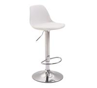 Taburete kiel estructura de plástico & asiento de polipiel 43x39x82-104 cm