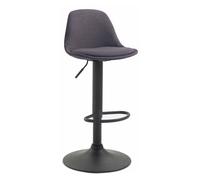Taburete kiel tapizado en tela gris oscuro 43x39x82 cm
