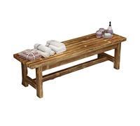 Taburete largo de madera maciza, banco de zapatos versátil para baño, gimnasio, parque o dormitorio, asiento de descanso para vestuario y restaurante, 80 x 35 x 40 cm y elegante