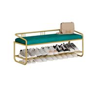 Taburete largo para muebles, pequeño zapatero que puede sentarse, acolchado suave, luz integrada, taburete cambiador de zapatos, entrada a casa, Internet, gabinete de zapatos de celebridades, bolsa