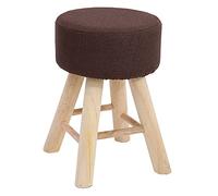 Taburete ligero y portátil para cambiar zapatos, versátil para dormitorio y sala de estar, reposapiés de madera para tocador y probador, elegante asiento de mesa de café