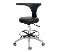 Taburete médico ajustable de la Silla de Dentista con Soporte Lumbar Silla de ruedas Silla de salón giratoria Cuero PU, A2