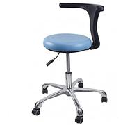 Taburete médico para dentista, altura ajustable con reposabrazos de rotación de 360° para asistentes de enfermería y consultorios dentales