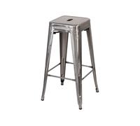 Thinia Home Taburete Medio Industrial Apilable de Acero 43x43x76cm Thinia Home