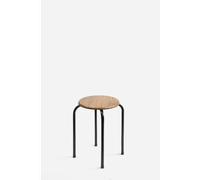 TABURETE METAL BASE MADERA D.30X45 cm - CONJUNTO: Por Unidad