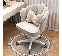 Taburete moderno de mediados de siglo con respaldo y almohadilla acolchada suave, cómoda silla festoneada para comedor, dormitorio, tocador, asiento elegante y cómodo