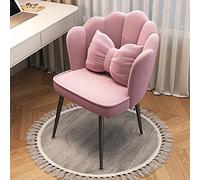 Taburete moderno de mediados de siglo con respaldo y asiento acolchado para comedor, dormitorio, silla elegante y cómoda