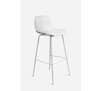 Taburete Nórdico de PP y Metal - Blanco - CONJUNTO: Por Unidad