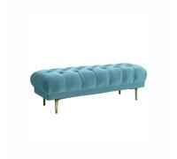Taburete nórdico de terciopelo para cama, moderno y ligero, lujoso banco de zapatos y mesa auxiliar de sofá, diseño rectangular elegante para camas altas, muebles de sala de estar simples y elegantes