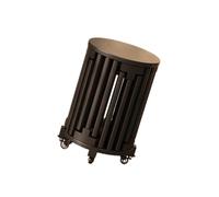 Taburete otomano anidado, mesas auxiliares apilables de madera maciza, taburetes de tocador para dormitorio, sala de estar, uso doméstico