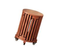 Taburete otomano anidado, mesas auxiliares apilables de madera maciza, taburetes de tocador para dormitorio, sala de estar, uso doméstico