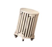 Taburete otomano anidado, mesas auxiliares apilables de madera maciza, taburetes de tocador para dormitorio, sala de estar, uso doméstico