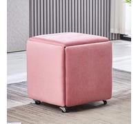 Taburete otomano apilable para fiesta al aire libre, organizador de asiento impermeable para sala de estar, dormitorio, cubo de asiento 5 en 1, silla cuadrada creativa y funcional (tamaño: 36 x 36 x
