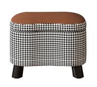 Taburete otomano con patas de madera maciza, reposapiés para sofá, sala de estar, dormitorio, entrada, oficina