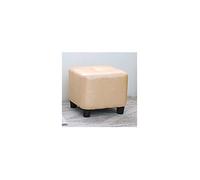 Taburete otomano cuadrado de cuero para cambiar, antideslizante, fácil de limpiar, diseño suave para un apoyo cómodo del pie