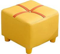Taburete otomano cuadrado pequeño impermeable de tela técnica, pies antideslizantes, sofá sofá sofá apilable para sala de estar y dormitorio 11x11