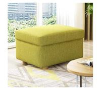 Taburete otomano de almacenamiento de tela, reposapiés multifuncional para sofá o baúl de juguetes, decoración versátil del hogar para sala de estar, dormitorio o balcón