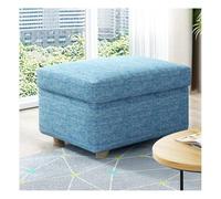 Taburete otomano de almacenamiento de tela, taburete multifuncional para sofá, reposapiés o baúl de juguetes, decoración versátil del hogar para sala de estar, dormitorio o balcón