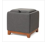 Taburete otomano de almacenamiento en cubo otomano con bandeja de café, mesas auxiliares, reposapiés, taburetes, mesita de noche para dormitorio, sala de estar, taburete para zapatos (otros pequeños)