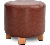 Taburete otomano de madera maciza con asiento de almacenamiento, tocador versátil y reposapiés de sofá para decoración del hogar